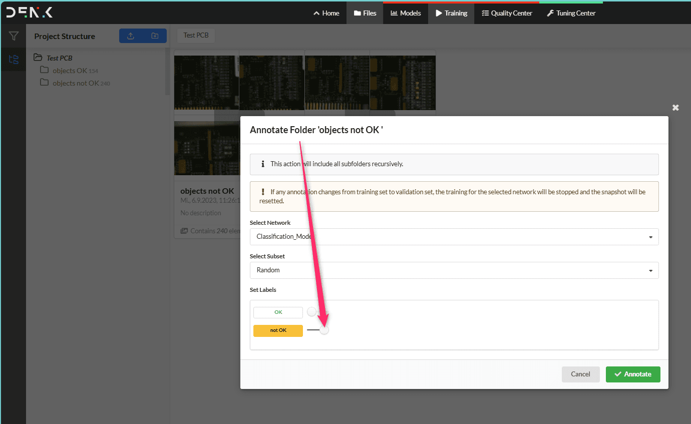 1-Minute-Classification.Gut-Schlecht-Prüfung in Bestzeit.