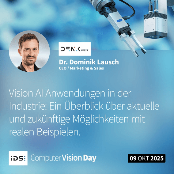 Computer Vision Day 2025: Dominik Lausch als Speaker dabei