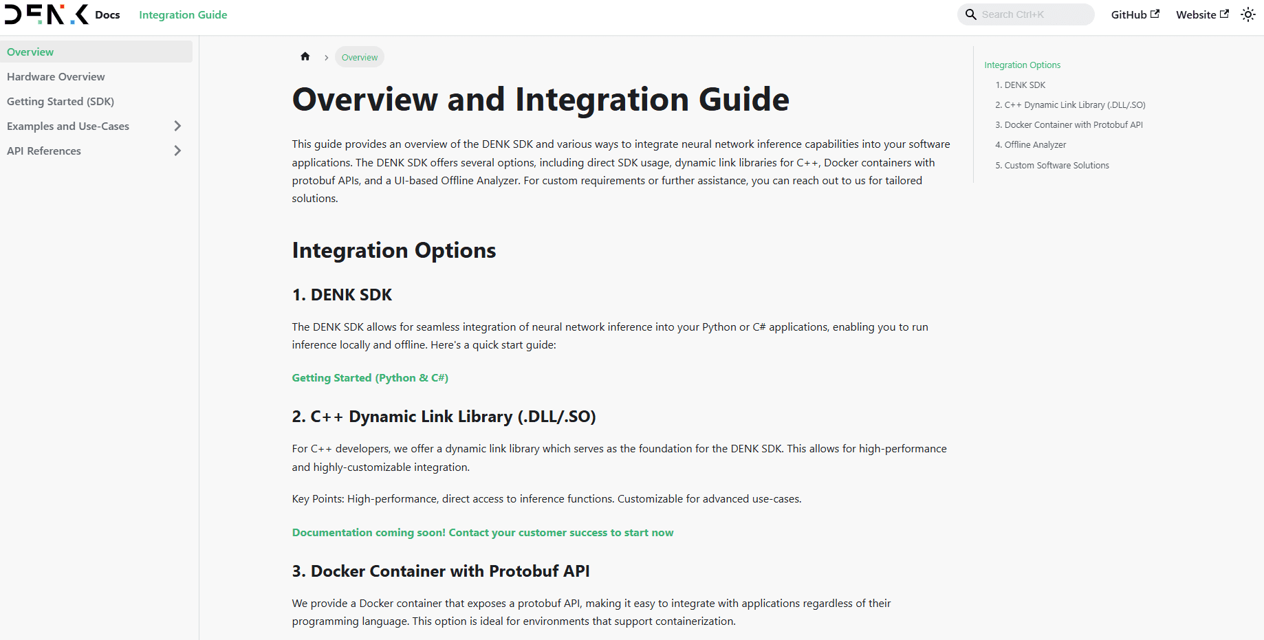 DENK Docs online: Integrationsguide