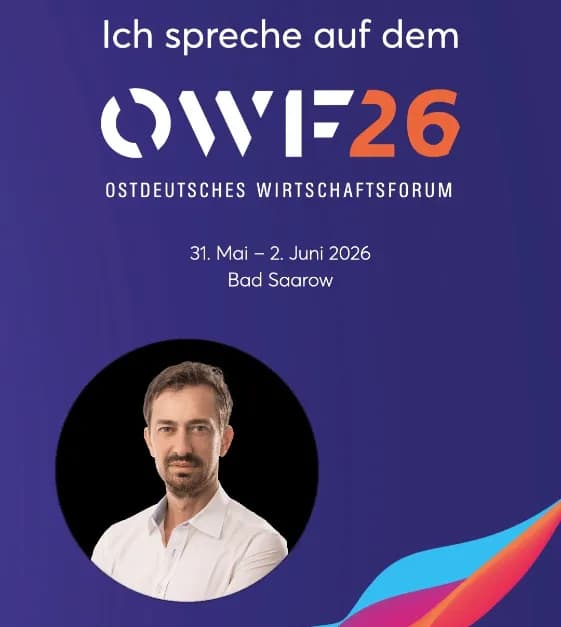 Ostdeutsches Wirtschaftsforum 2026 – Dominik Lausch als Referent