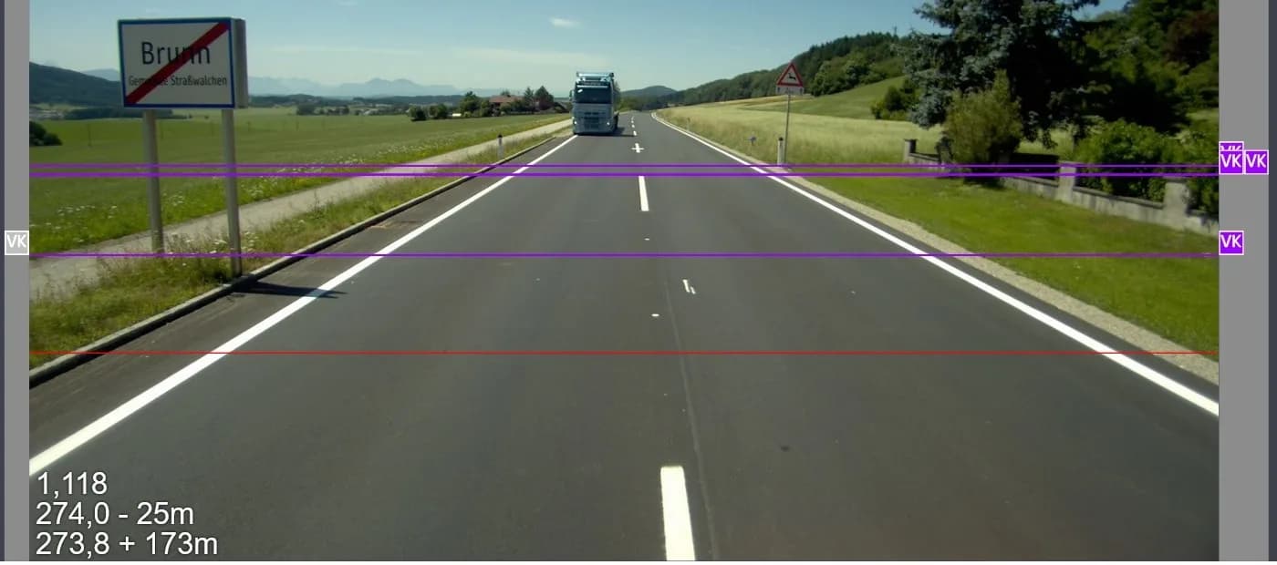 Automatic traffic sign detection during the road survey drive